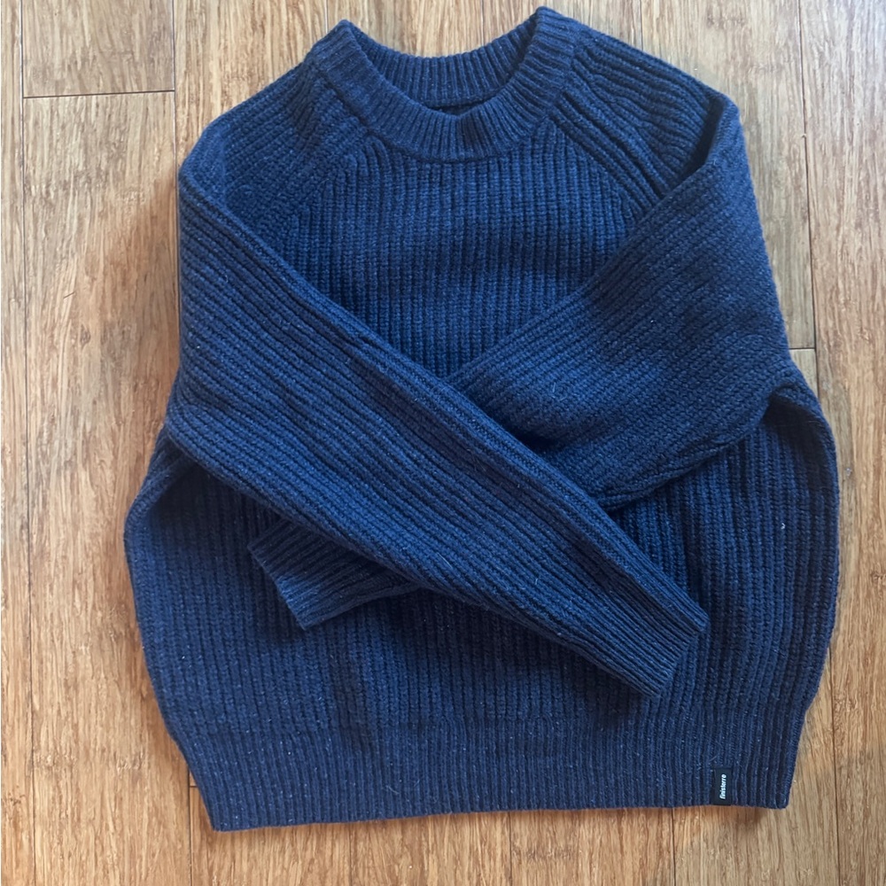Cozy Navy Blue Knit Sweater